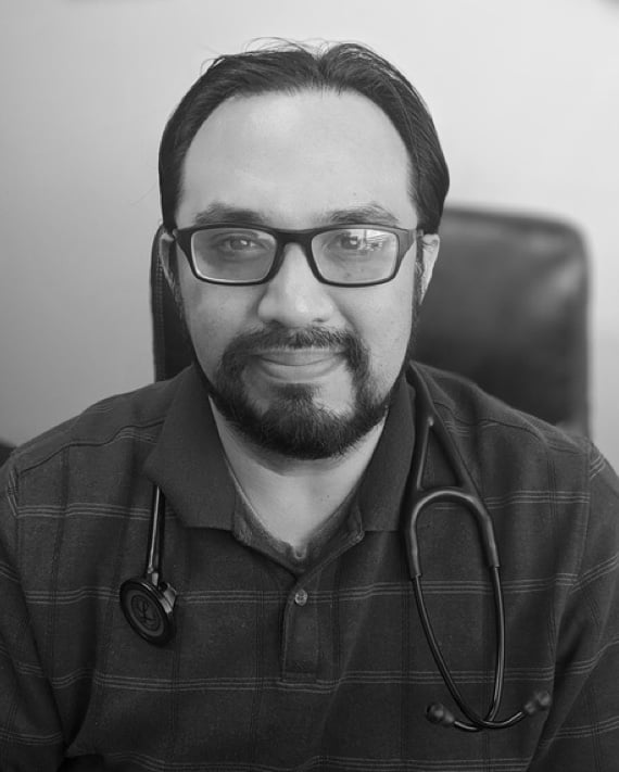 black and white photo of daniel petroni