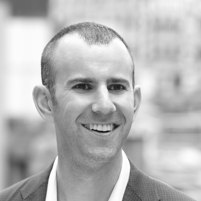 Black and white portrait of Brian