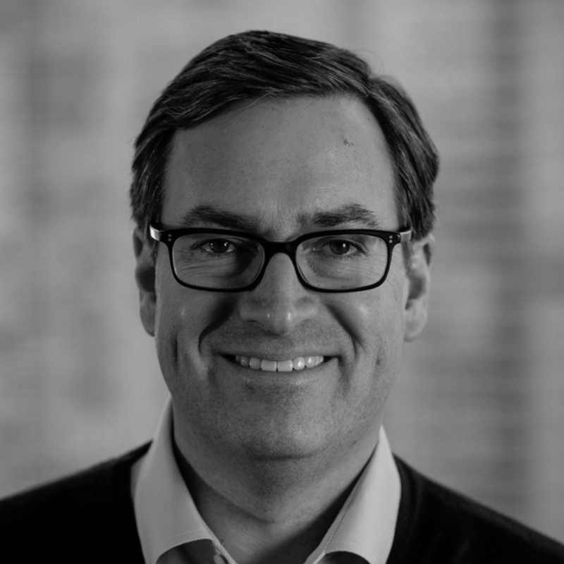 Black and white portrait of Dave Clark