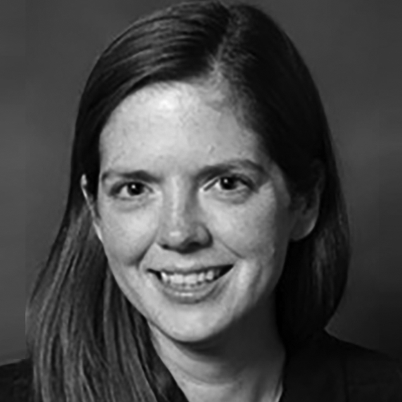 Black and white portrait of Kelly