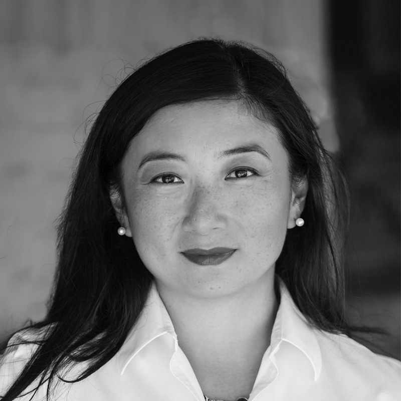 Black and white portrait of Jia Jia